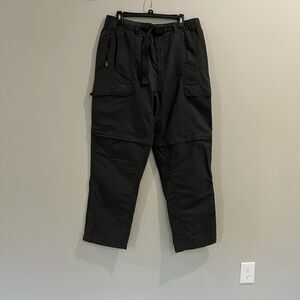 The North Face Convertible Pants Mens XLarge Gray Short‎ Zip Off Outdoor Hiking